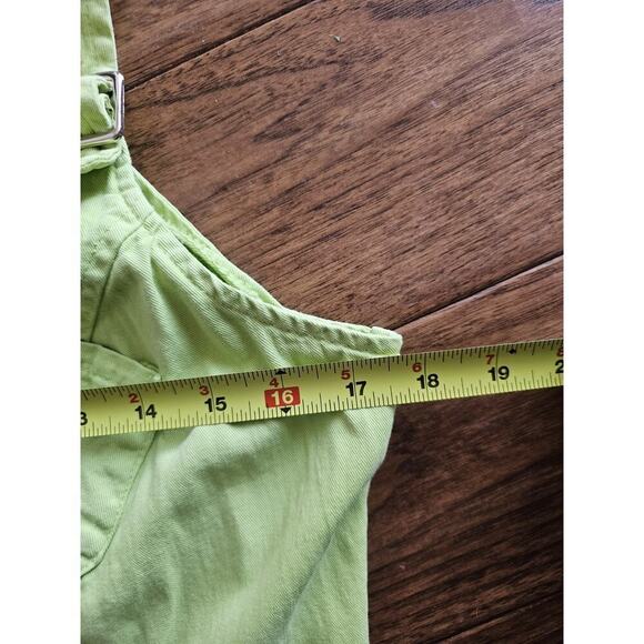 Dare To Dress Vintage Lime Green Shift Dress Size 9 Y2K Made in USA - Picture 6 of 15